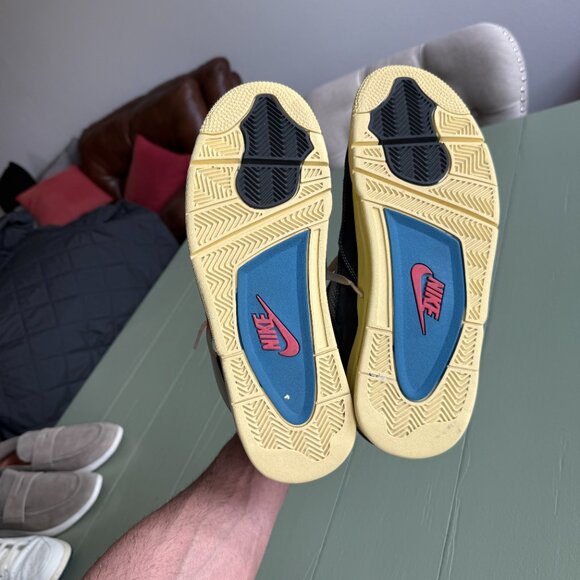 Nike Air Jordan4 Retro x Union LA Mid Off Noir Air Jordan Ⅳ AJ4 - Picture 4 of 4